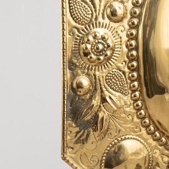 A pair of Baroque style wall sconces, 19th Century.