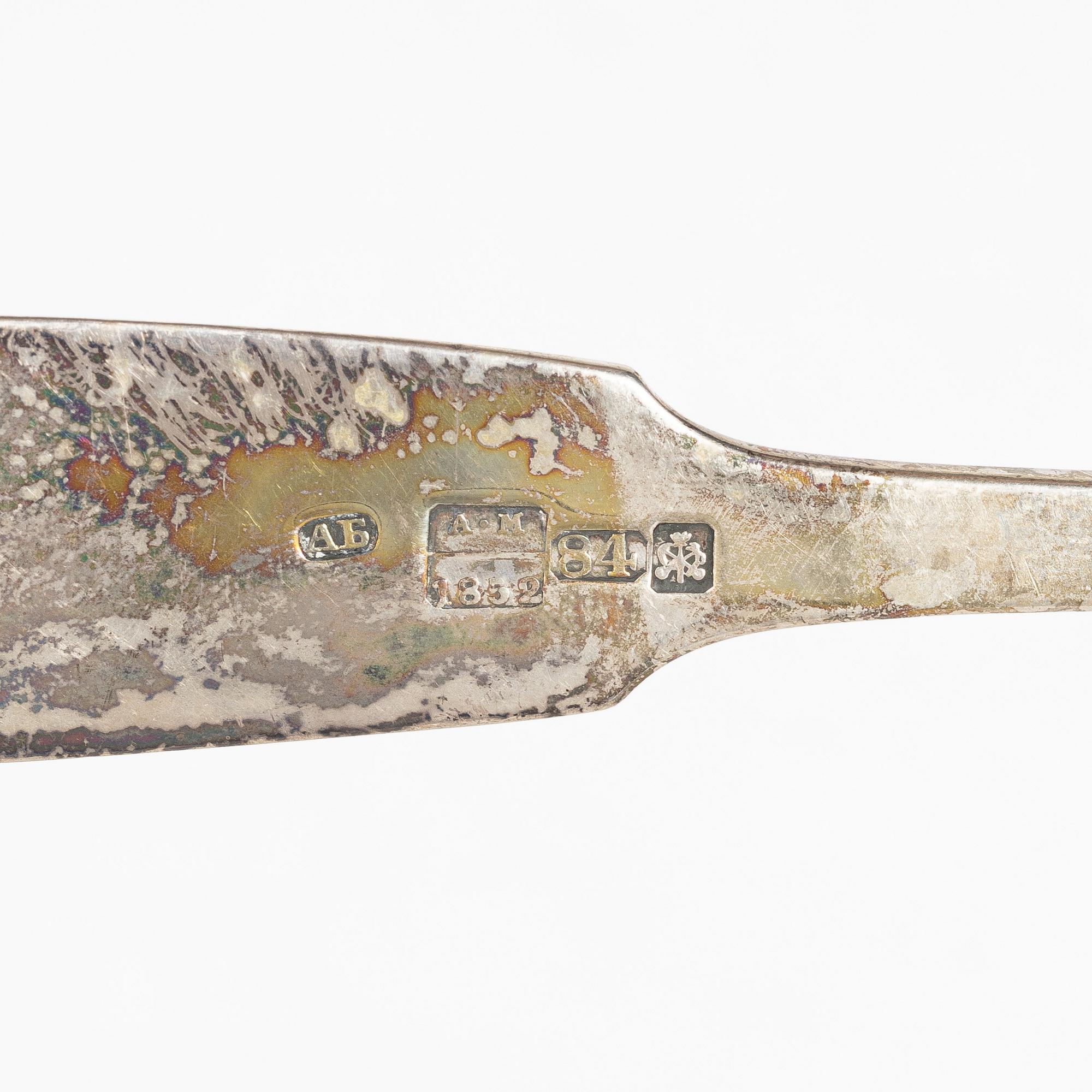 Matskedar, 4 st, silver, St Petersburg 1851-1852.