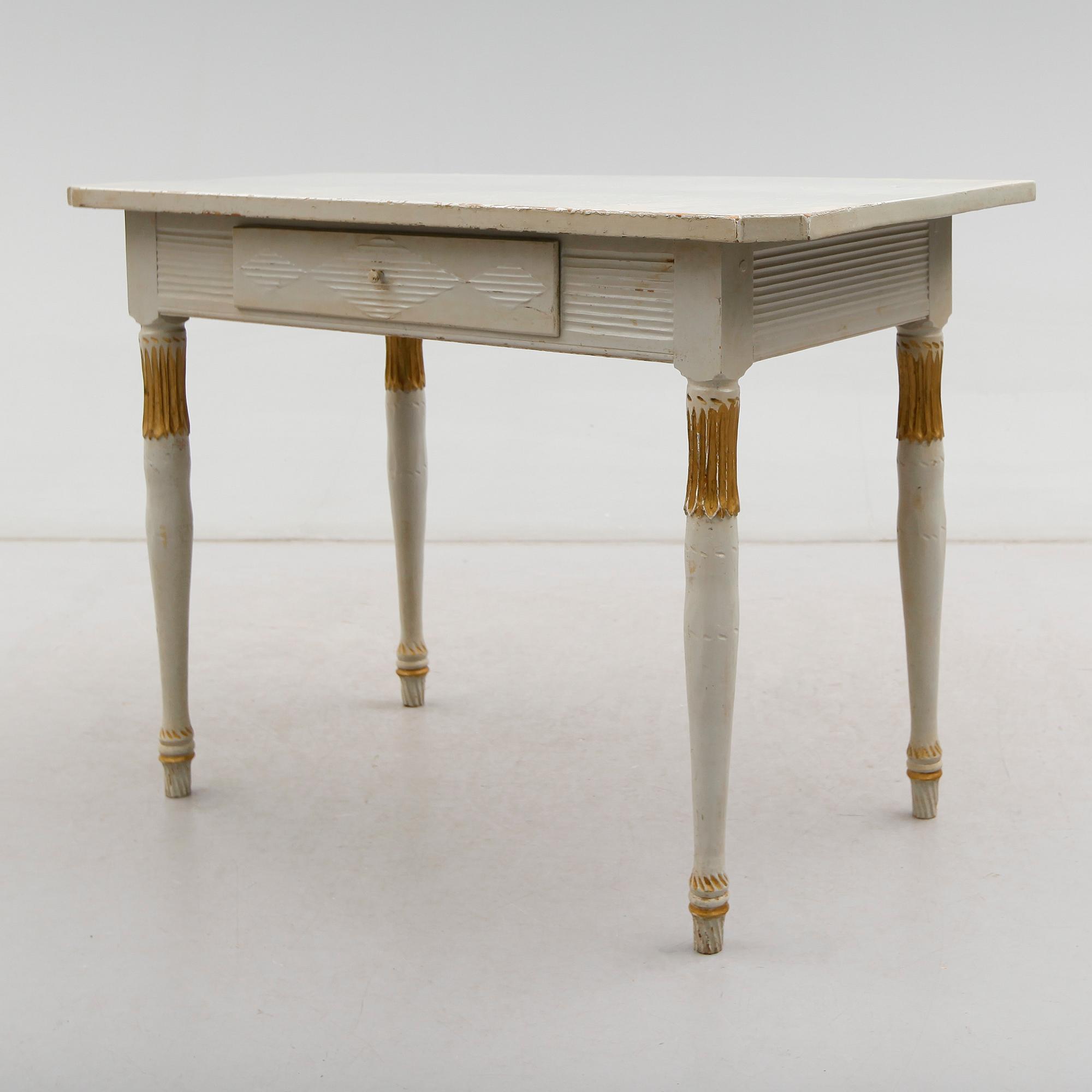 SKRIVBORD/BORD, sengustavianskt, omkring år 1800.