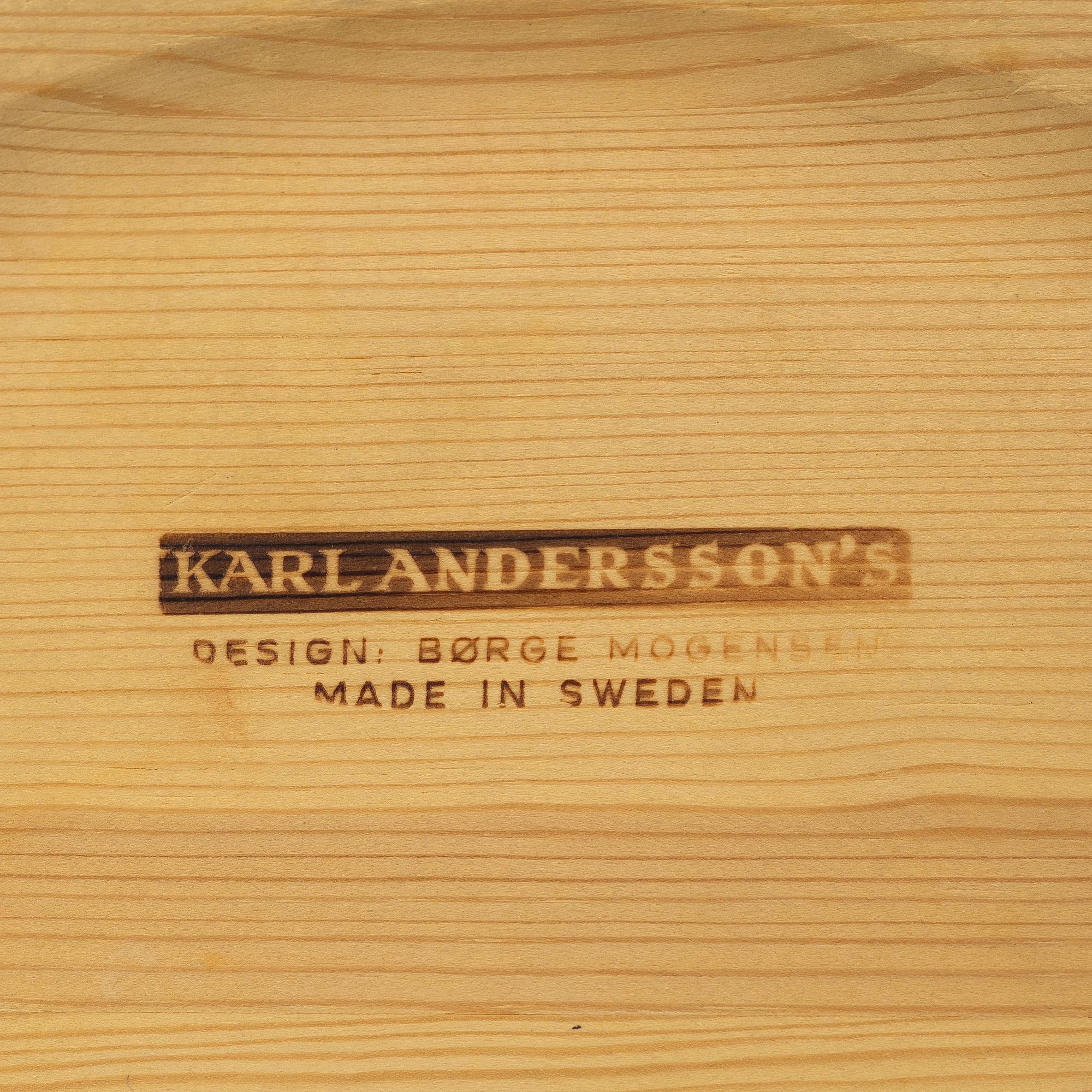 Børge Mogensen, Seven plates, Karl Andersson & Söner,