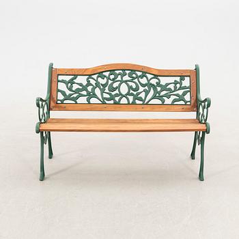 Garden bench, 20th century.