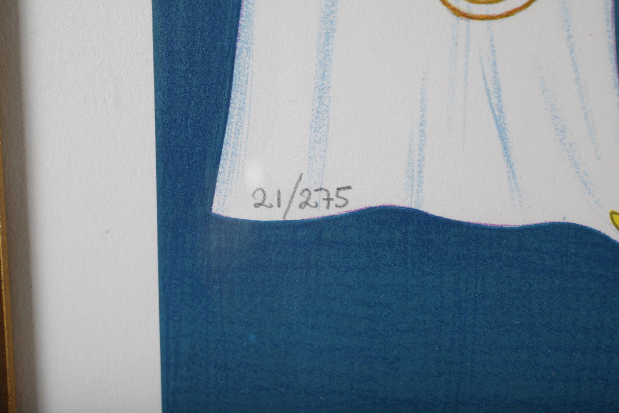 FRIEDRICH SCHRÖDER-SONNENSTERN, färglitografi, signerad och daterad 1971, numrerad 21/275.