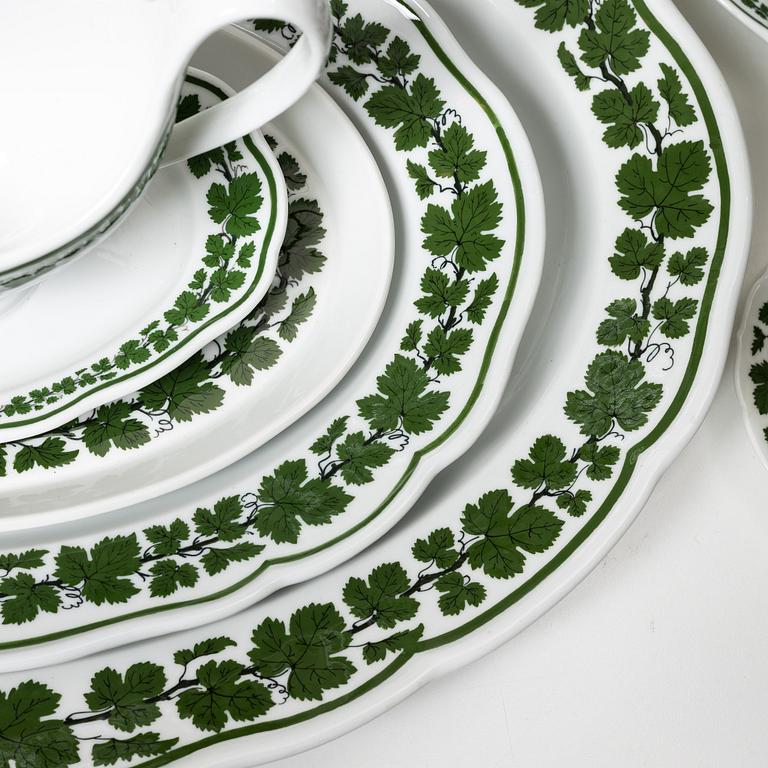 An 187-piece 'Weinlaub' porcelain dinner and coffee service, Meissen, Germany.