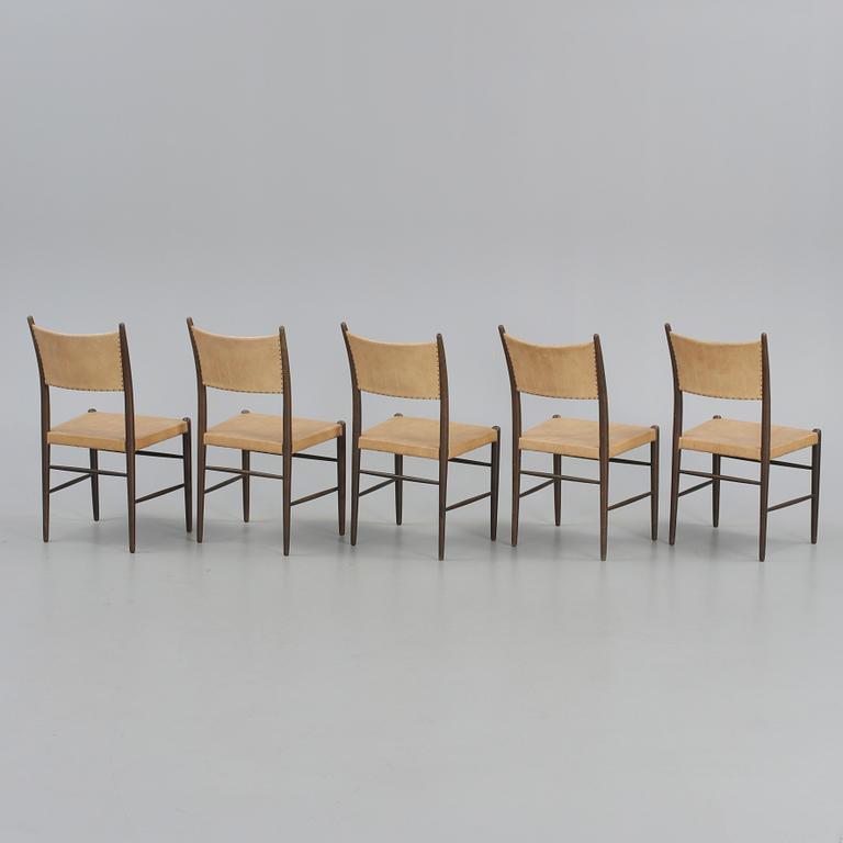 STOLAR, 5 st, "Gracell", Yngve Ekström, Gemla möbelfabrik.