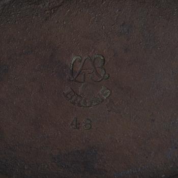 JUST ANDERSEN, MALJAKKO, patinoitua pronssia, GAB, 1930-luku.