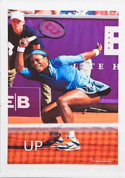 AFFISCHER, 3 st, signerade Serena Williams.
