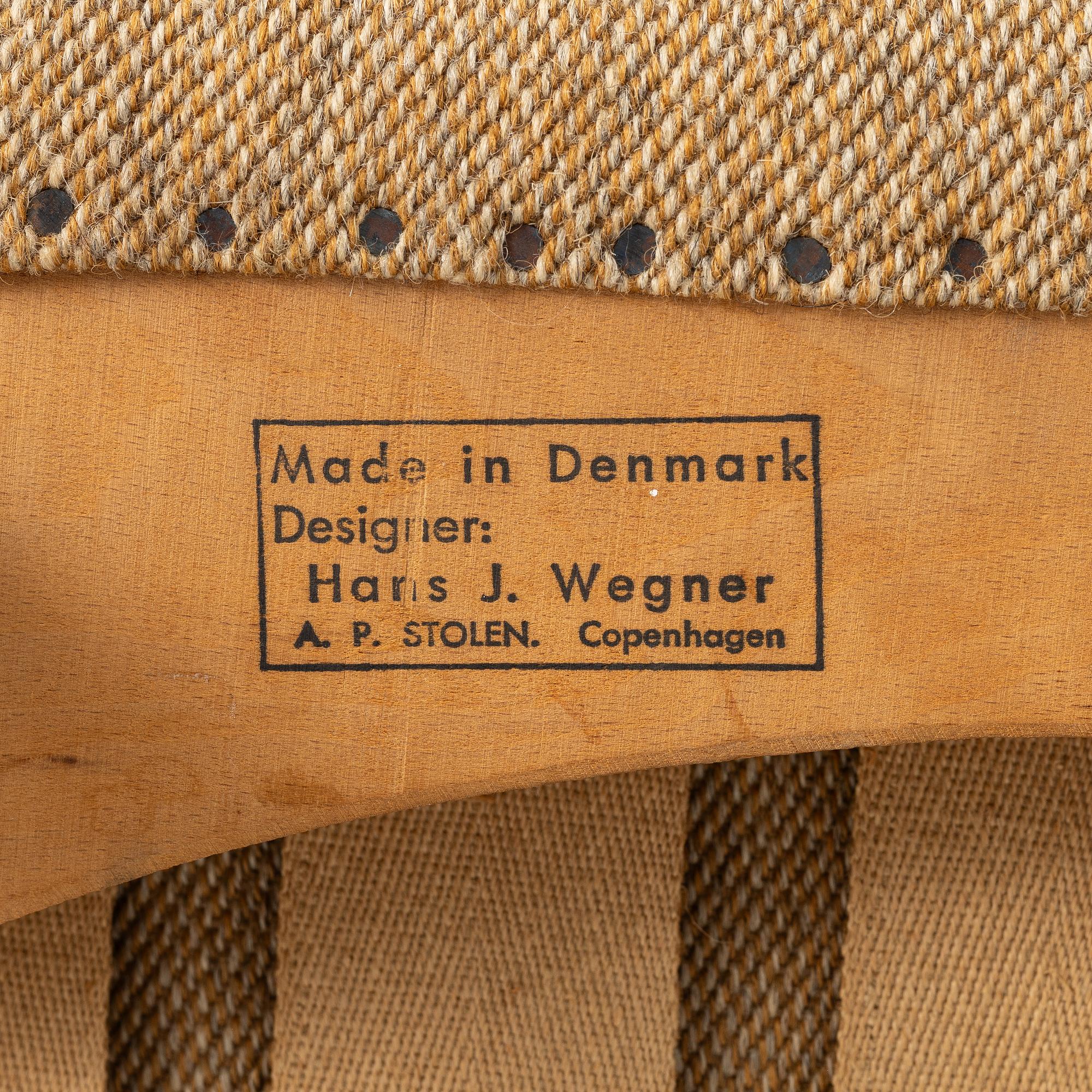 Hans J. Wegner, fåtölj "Bamse/Papa Bear", AP-stolen, Danmark, 1950-60-tal.