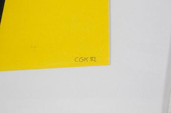 C GÖRAN KARLSSON, färgserigrafi, signerad CGK och daterad -82.