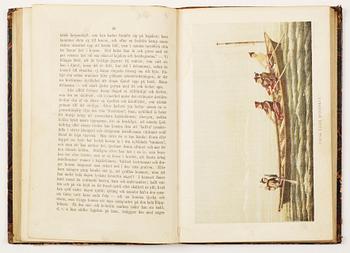 BÖCKER OM GRÖNLAND, 2 vol, bla "Historia om Grönland deruti Landet och dess Inbyggare..." del 1, av David Crantz, Stockholm 1769.