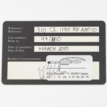 Hublot, Big Bang, Aero Bang Orange, "Limited Edition", Skeleton, chronograph, wristwatch, 44 mm.