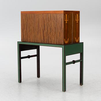 A drinks cabinet with two nesting tables, Sweden, 1930s/40s.