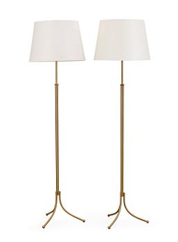 77. A pair of Josef Frank brass floor lamps, Svenskt Tenn, model 2326/2.