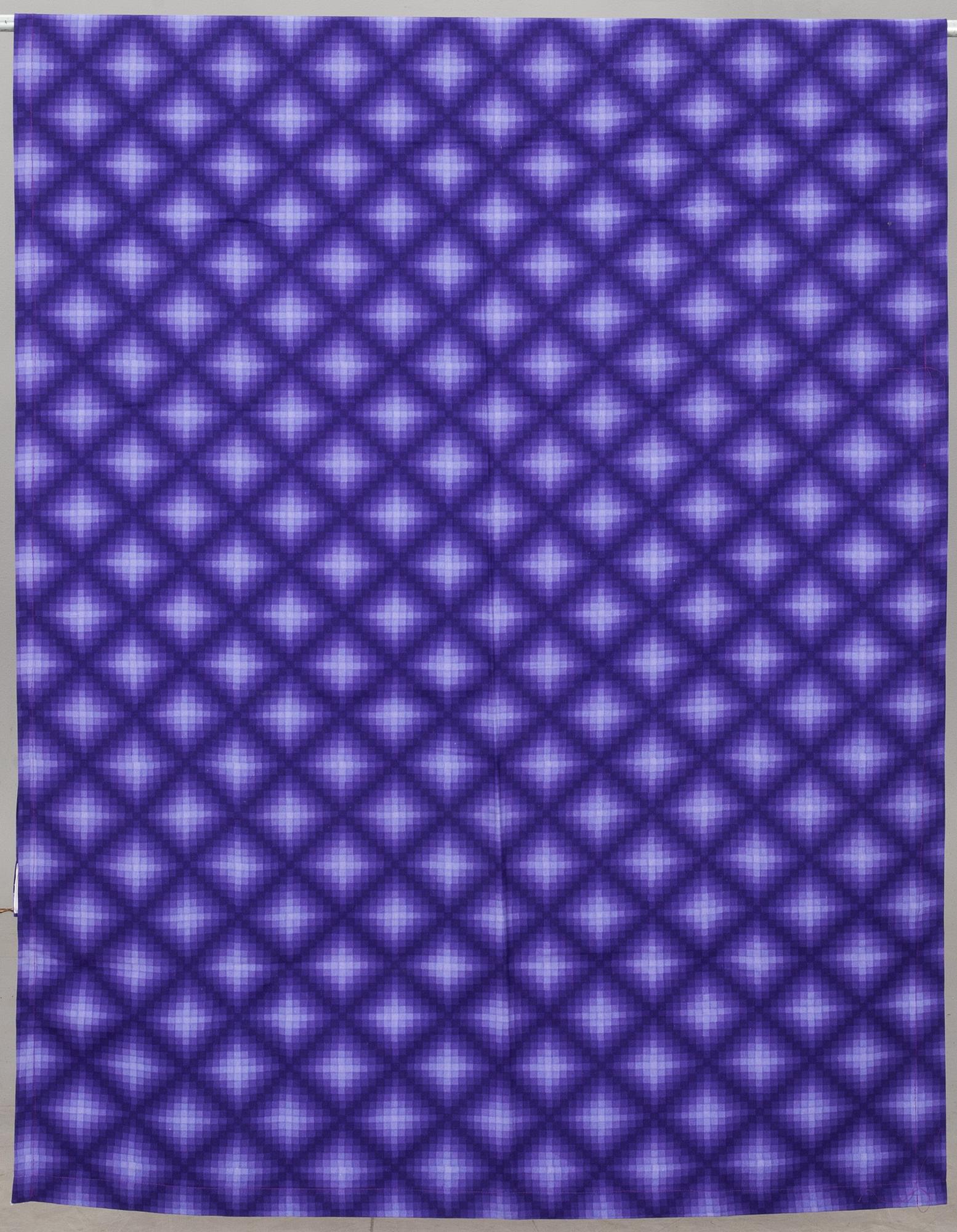 GARDINLÄNGDER, 2 st och PROVBITAR, 8 st, bommulskretong, Verner Panton för Mira-X.