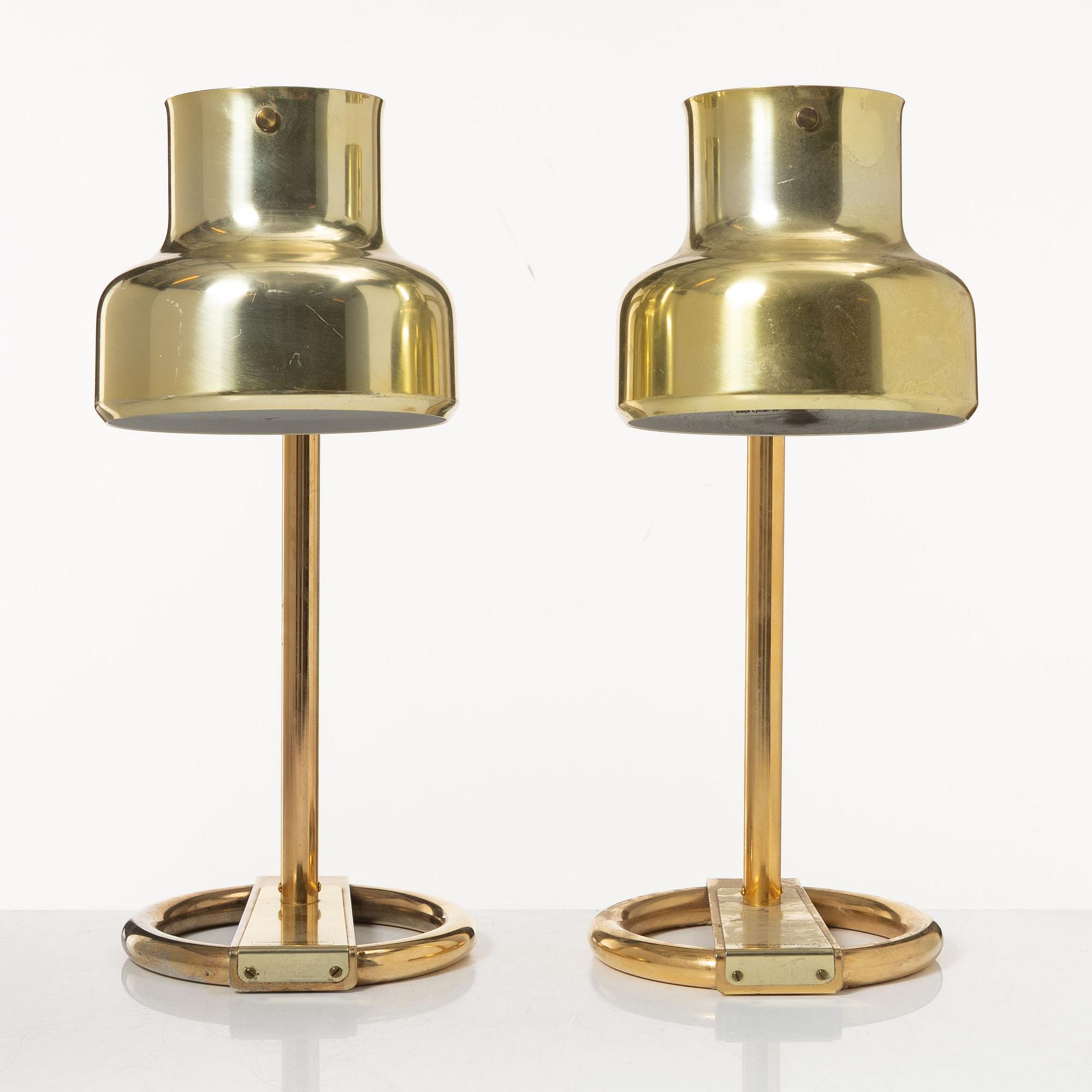 Anders Pehrson, table lamps, a pair, "Bumling", Ateljé Lyktan, Åfors.