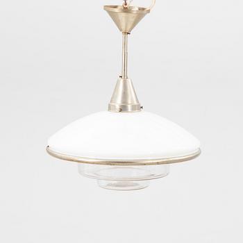 Otto Müller, ceiling lamp, "Sistrah pendel", Megaphos, first half of the 20th century.