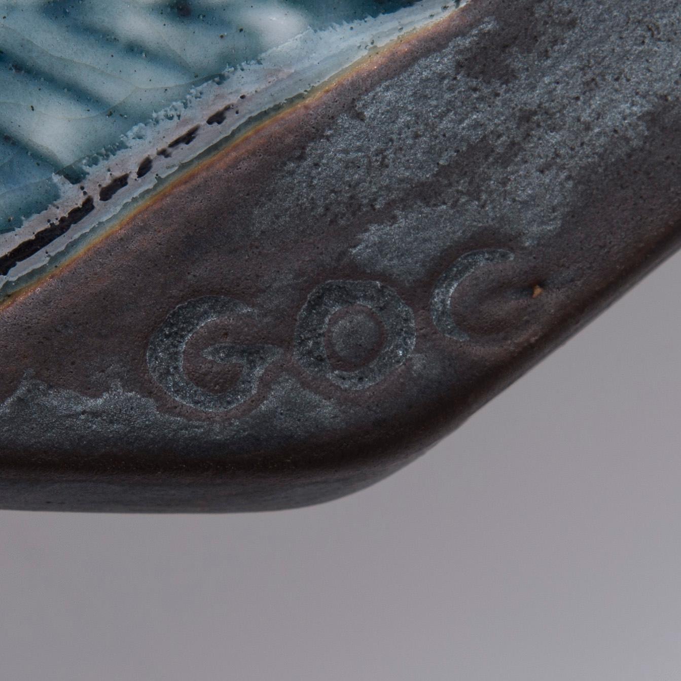 VÄGGRELIEF, stengods, signerad GOG Gunvor Olin-Grönqvist, Arabia 1960-tal.