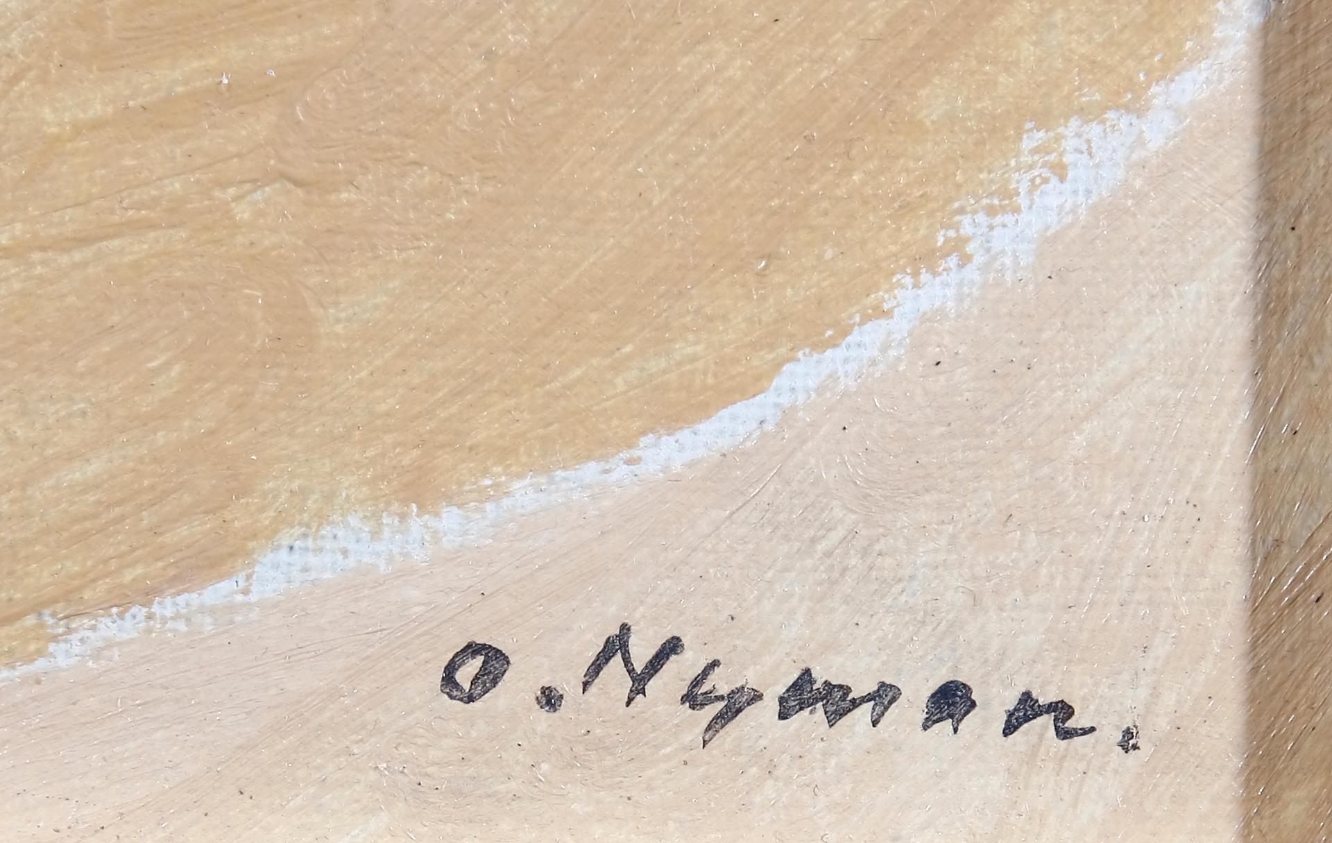OLLE NYMAN, olja på duk, sign.