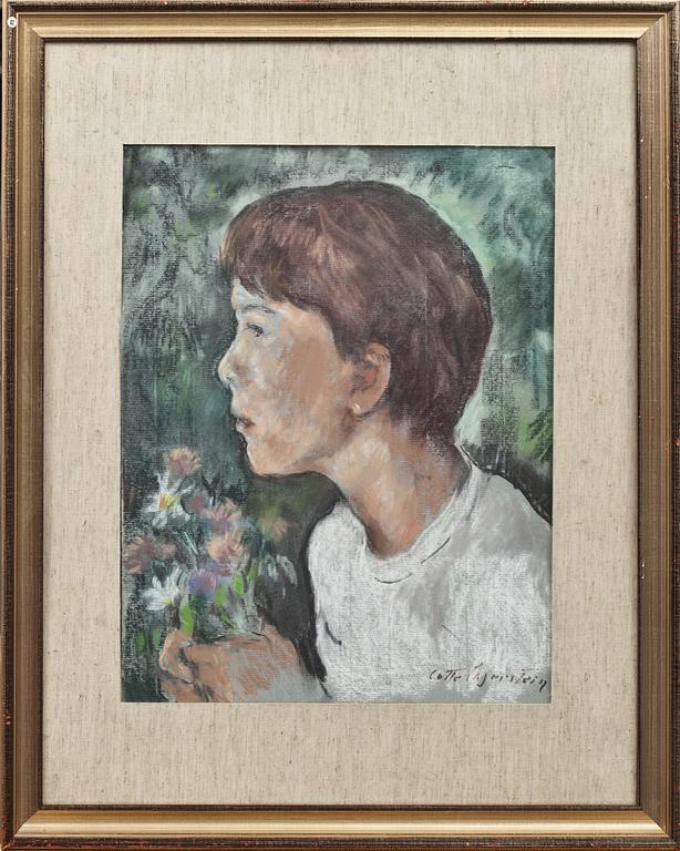 LOTTE LASERSTEIN, pastell, signerad.
