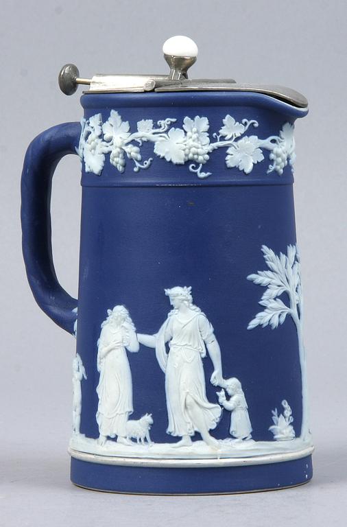 PARTI PORSLIN, 5 delar, jasperware, Wedgwood, England.