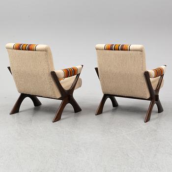 FÅTÖLJER ett par, 1960/70-tal.