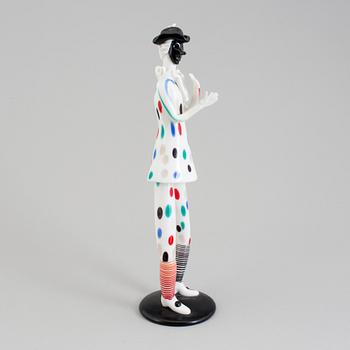 A Fulvio Bianconi 'Arlecchino' (Harlequin) figure, Venini, Murano, 1950s.