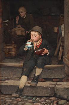 375. Gustaf Theodor Wallén, "Såpbubblor" (Soap bubbles).