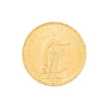 Gold coin, Hungary, 20 Korona, 1898.