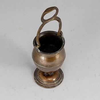 A 17th century bronze Holy Water bowl.