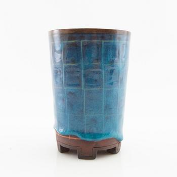Wilhelm Kåge, Wilhelm Kåge, a "Farsta" stoneware vase, Gustavsberg Studio, signed and dated 1948.