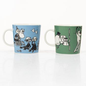 Arabia, two Moomin mugs, Finland, 1996-2002.