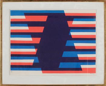 BOB BONIES,  färgserigrafi, signerad o numrerad 13/25. Daterad- 86.