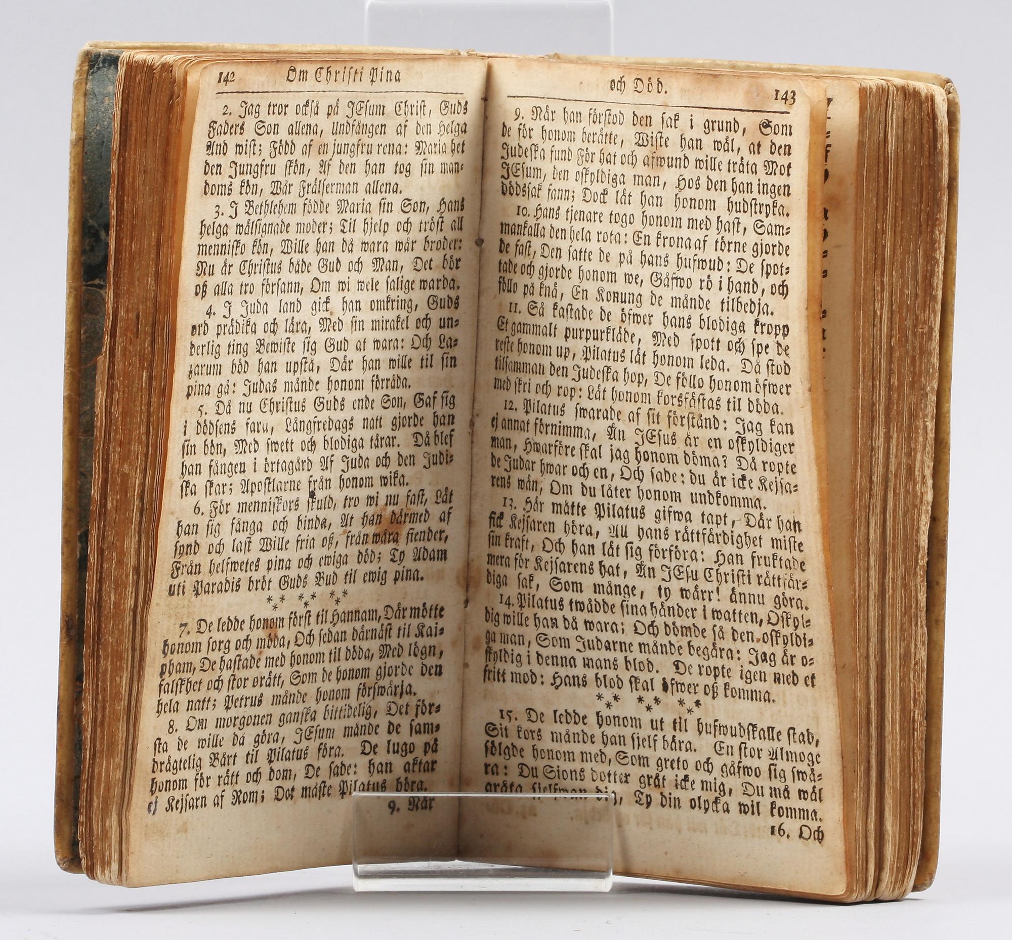 PSALMBOK, Johan Peter Lindh, Örebro 1788.