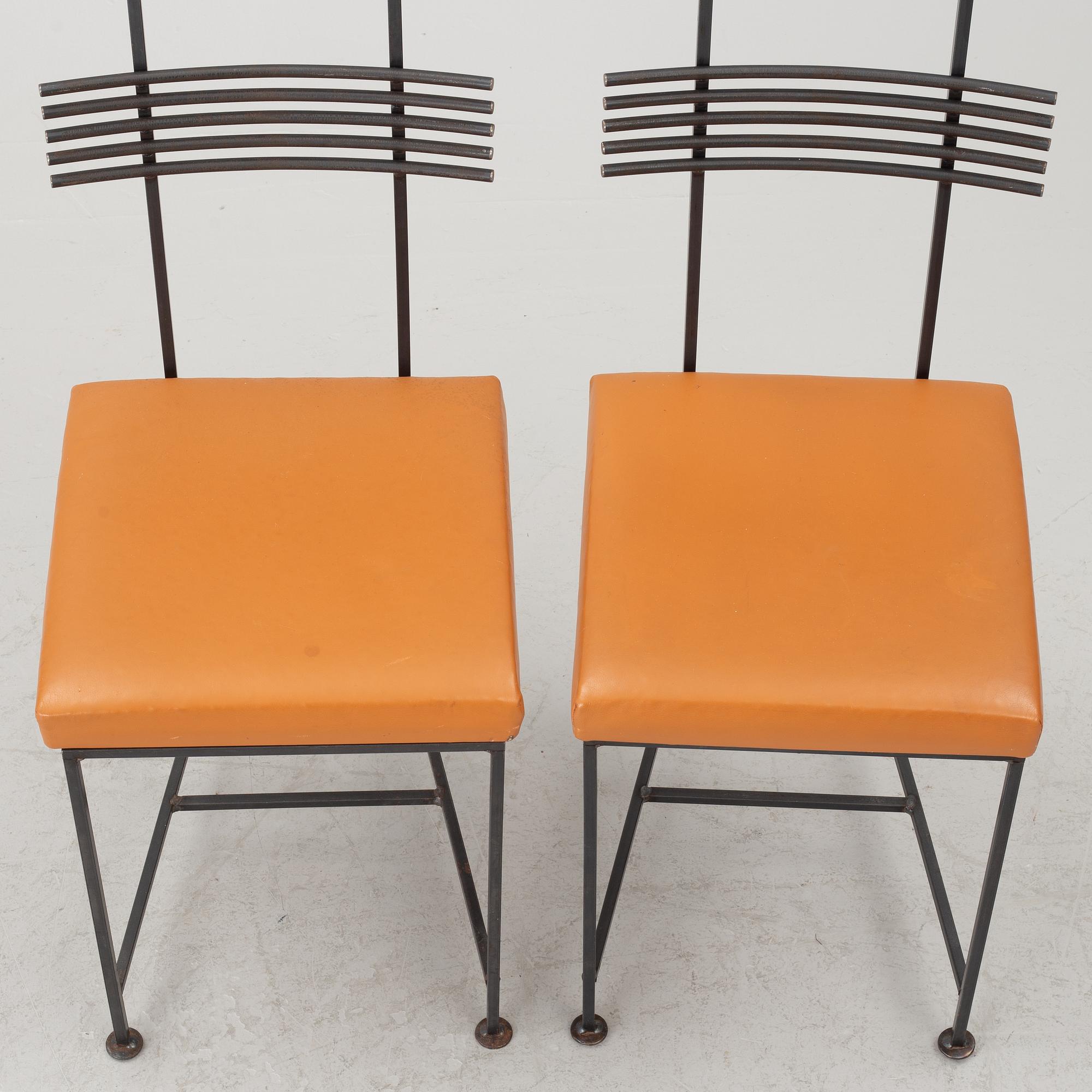 Göran Olsson, chairs, 8, Olsson & Dåm, late 20th century.