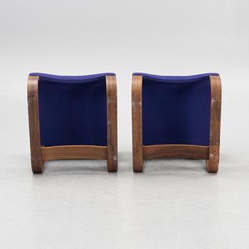 Jan Bocan, armchairs, a pair, Thonet, provenance Czechoslovakian embassy in Stockholm 1972.