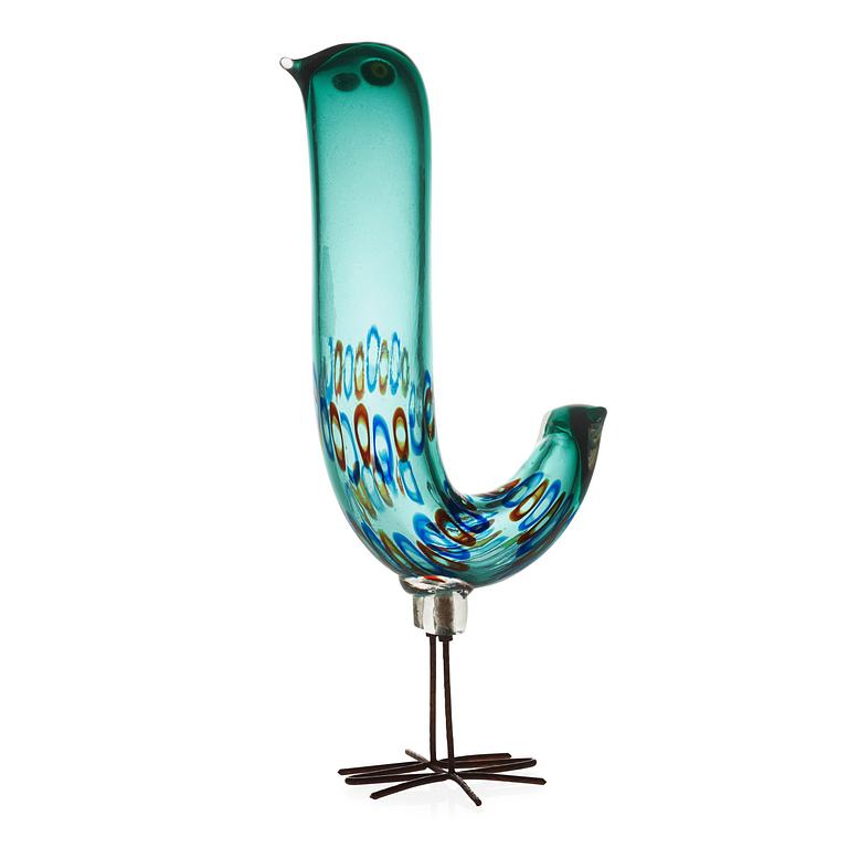 An Alessandro Pianon 'Pulcino' glass bird, Vistosi, Italy, 1960's.