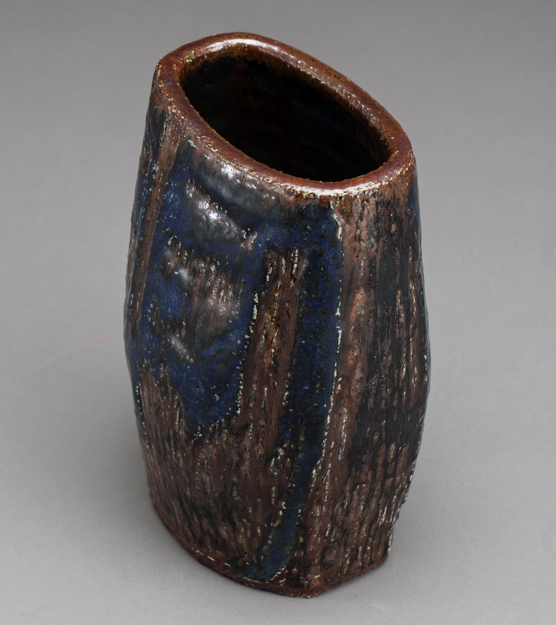 CARL-HARRY STÅLHANE, a signed stoneware vase.