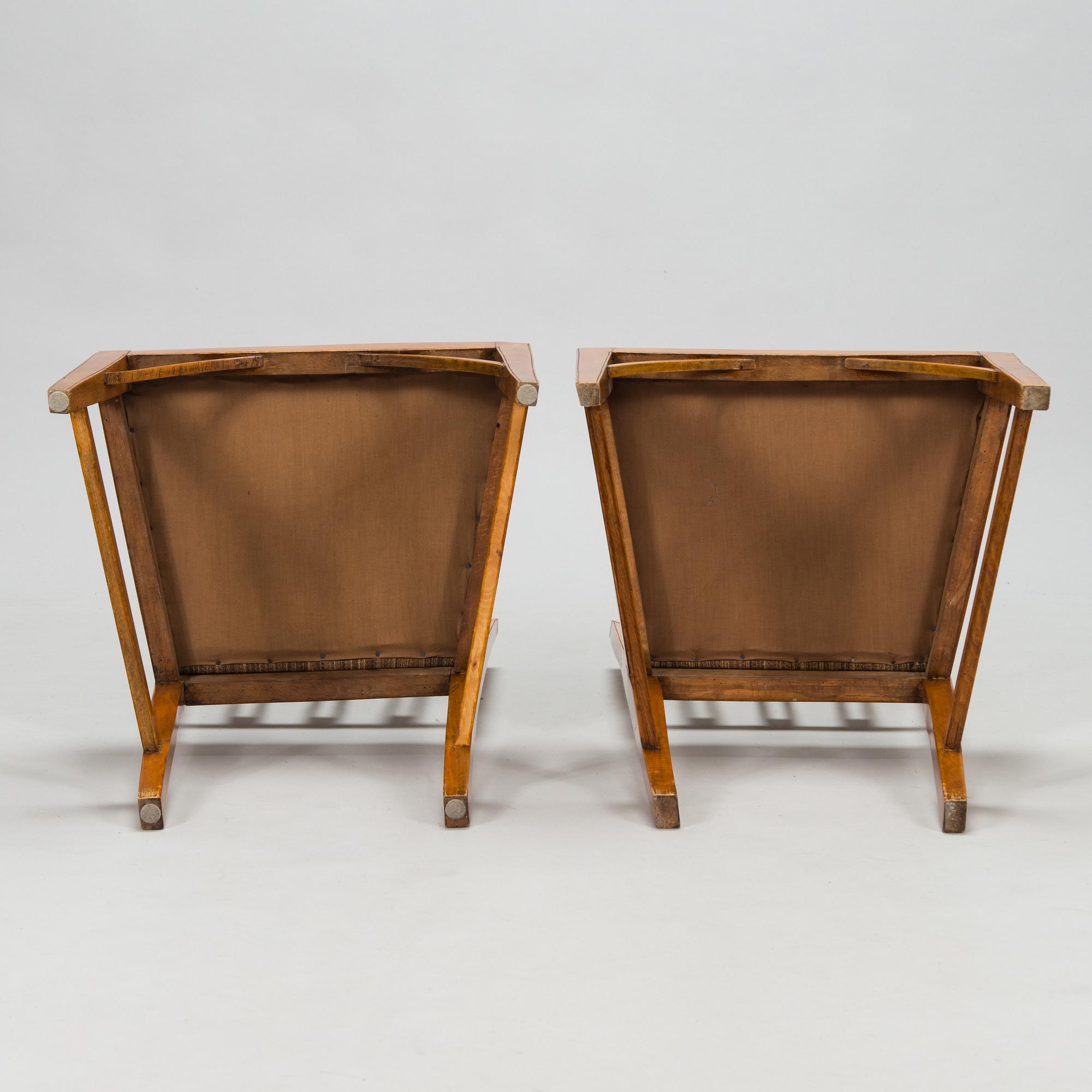 Stolar, 5 st, Louis XVI, Danmark, ca 1800.