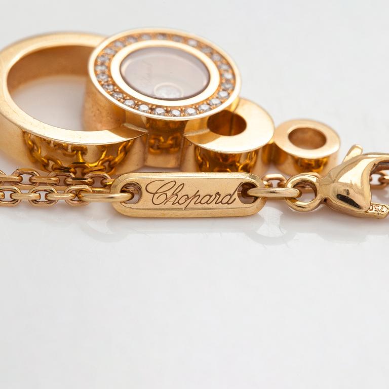 Chopard, kaulakoru riipuksella "Happy Bubbles", 18K kultaa ja timantteja.
