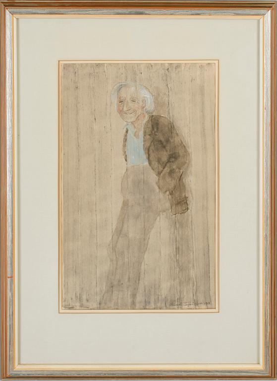 ALBERT SJÖSTRÖM, gouache, sign och dat 1962.