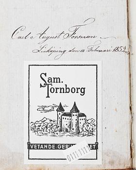 BÖCKER, 3 vol, 1-4, "Geographie öfver Konungariket Swerige", Eric Tuneld, Stockholm, 1792 och 1793.