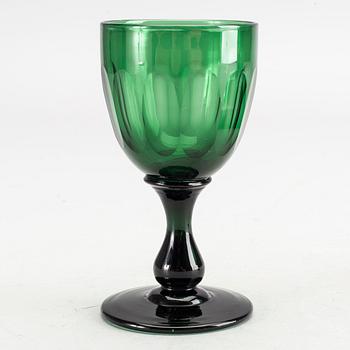 A set of 10 wine glasses from around 18/1900:s.