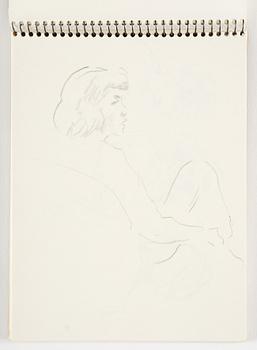 Lotte Laserstein, 4 skissböcker med blyertsteckningar.