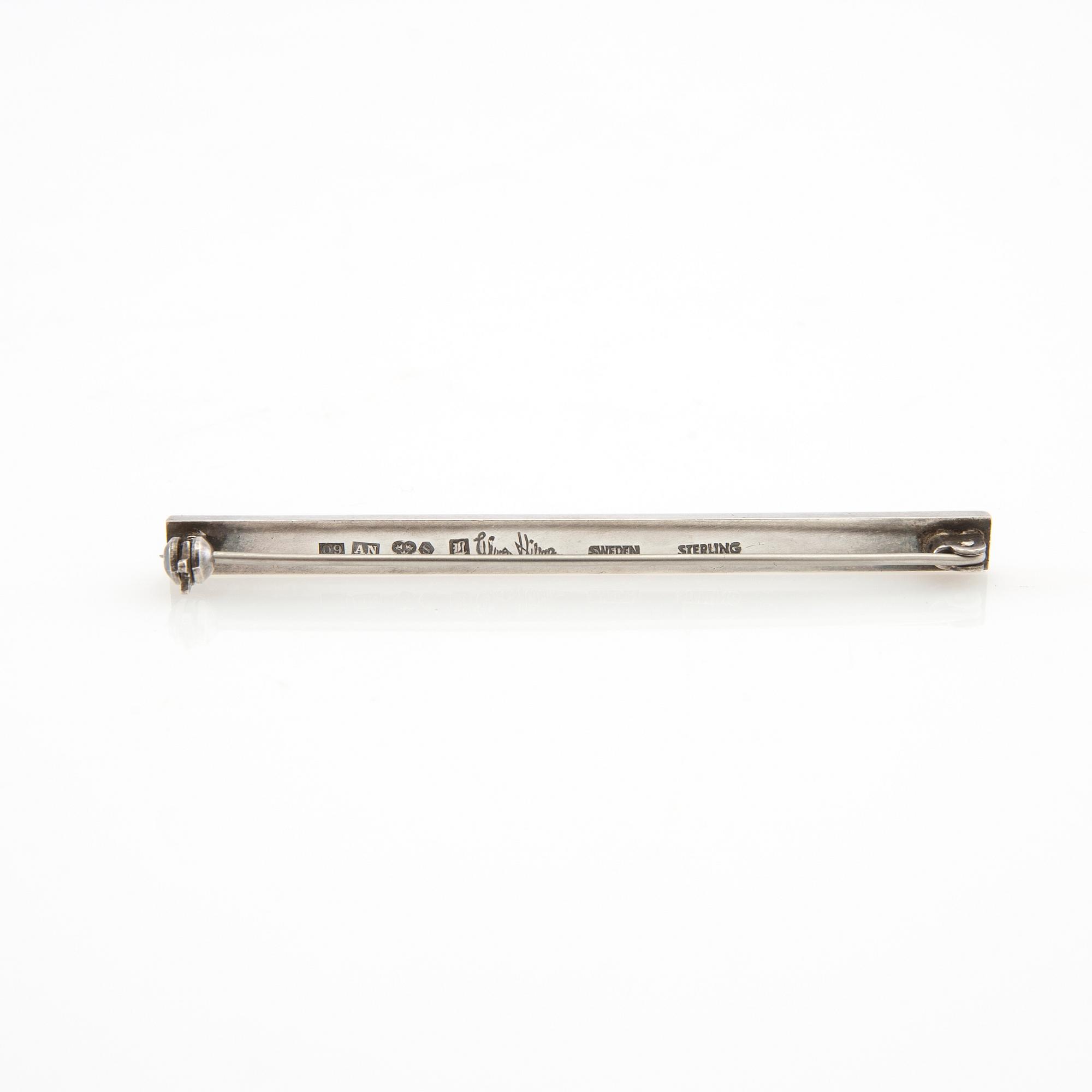 Wiwen Nilsson, brosch sterilng silver, Lund 1964.