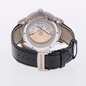 ARMBANDSUR, herr, Audemars Piguet Millenary Pianoforte, 18K vitguld. 2012.