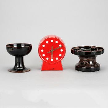 PARTI STENGODS, 3 delar, Gustavsberg, 1960-70-tal. Bl a Börje Skogh, Gustavsberg studio.