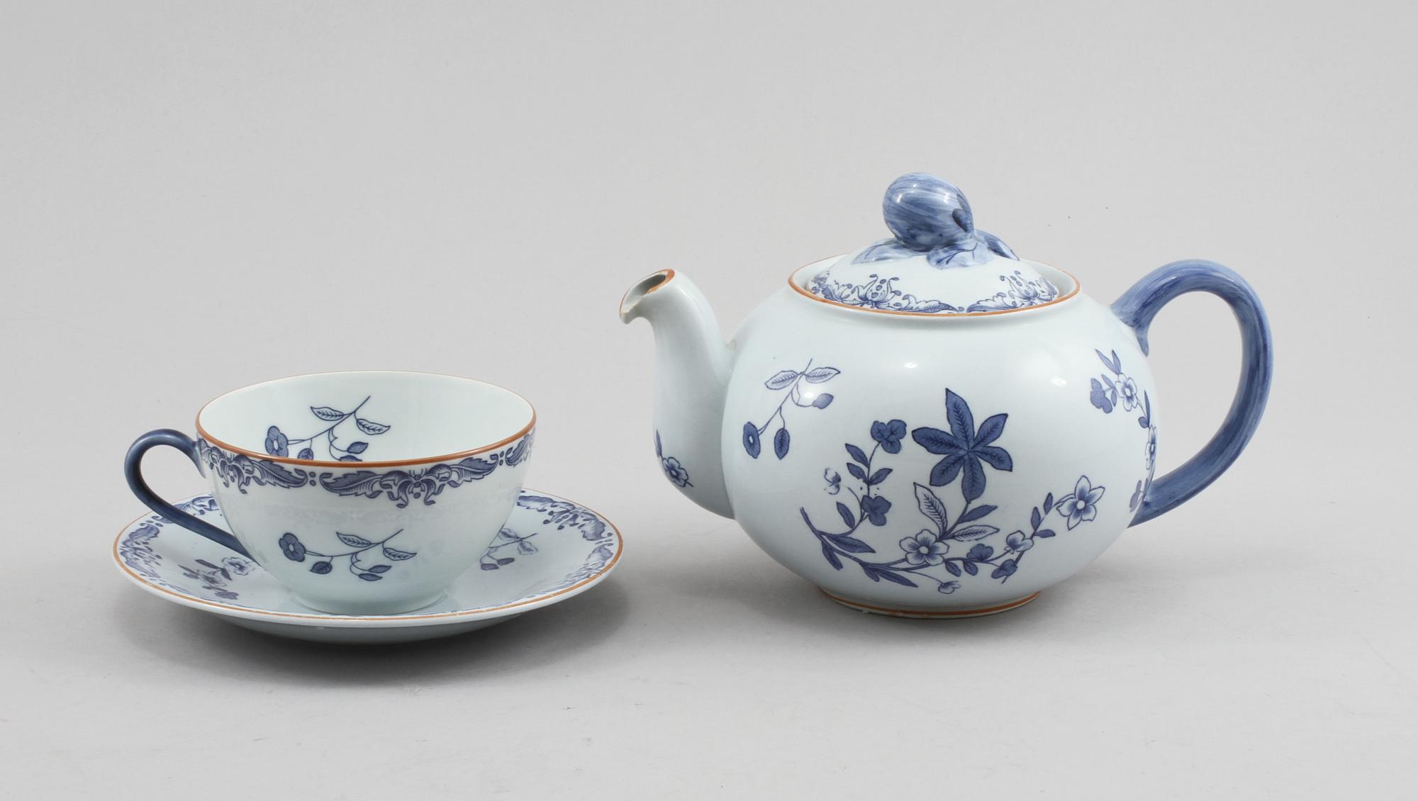 KAFFE- och TESERVIS, 39 delar, porslin, Ostindia, Rörstrand, 1900-tal.