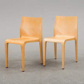 A set of seven chairs, Riccardo Blumer, Alias SpA, Italy. Late 20th century.