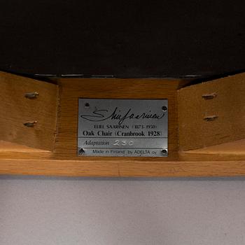 Eliel Saarinen, ruokapöytä ja tuoleja, 6 kpl, "Cranbrook", Adelta Oy, 1900-luvun loppu.