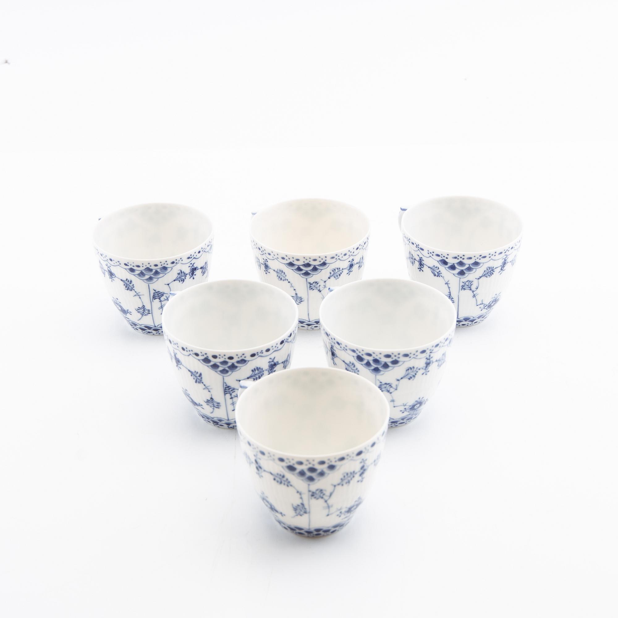Royal Copenhagen, service pieces, 23 pcs, "Musselmalet", Royal Copenhagen, Denmark.