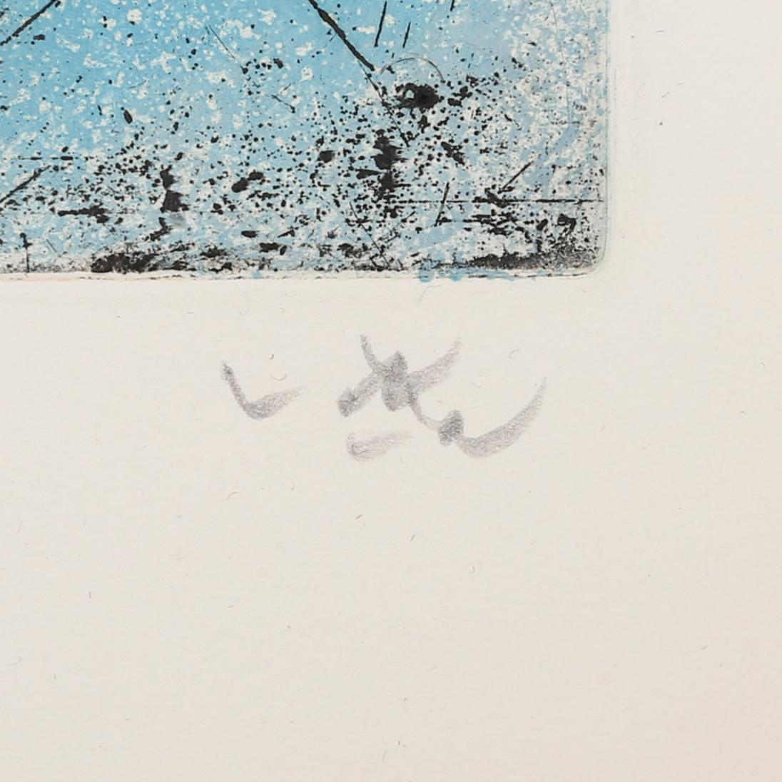 ROBERTO MATTA, 2 st färgetsningar, signerade och numrerad 71/100.